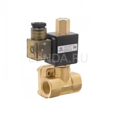 Клапан соленоидный с сервоприводом и катушкой, двухходовой, непрямого действия (нормально открытый), Росма В Оренбурге