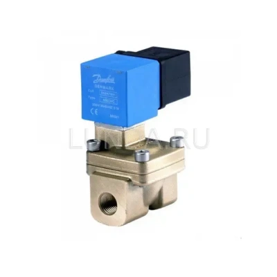 Клапан соленоидный EV220W 10-50, с сервоприводом, с катушкой, уплотнение NBR (нормально открытый), Danfoss В Оренбурге