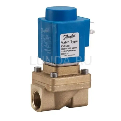 Клапан соленоидный EV250B с принудительным подъемом, с катушкой, Danfoss В Оренбурге